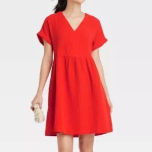 Women's Short Sleeve Shirtdress